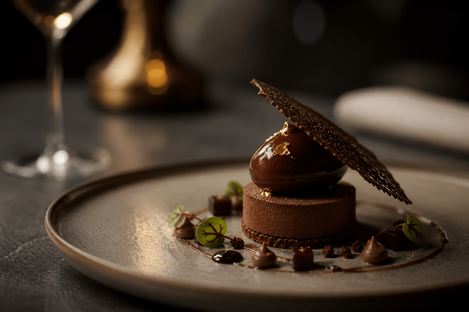 Dessert fine dining